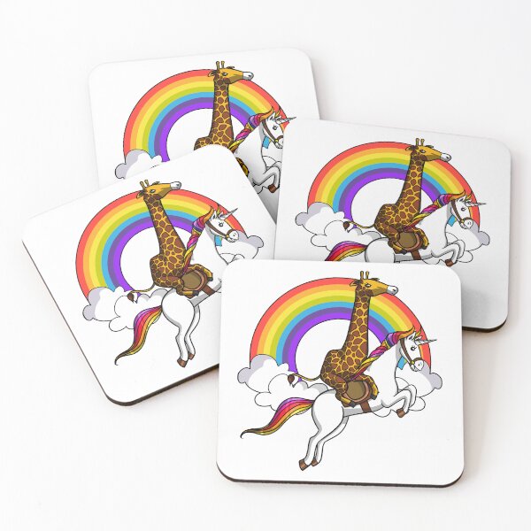 Item preview, Giraffe Riding Unicorn  designed and sold by underheaven.