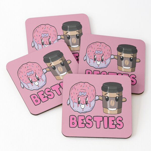 Item preview, Besties coffee and donuts on friendship day designed and sold by Donutlovers.