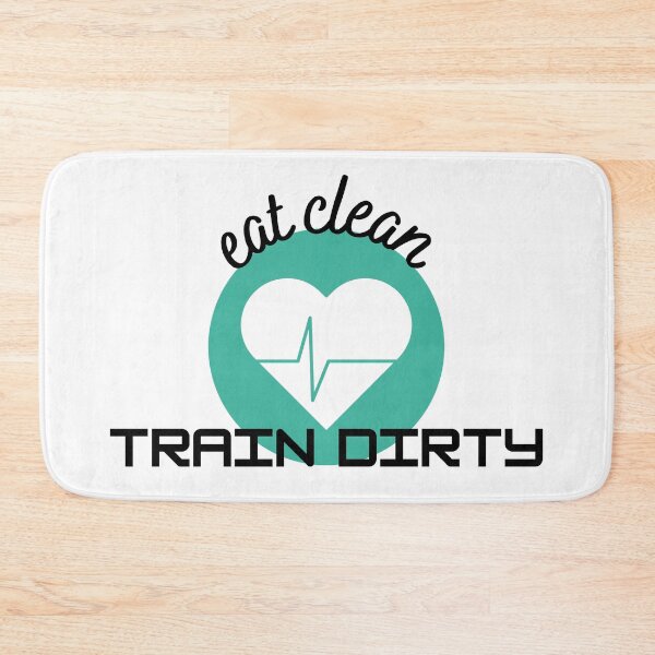 Item preview, Eat Clean Train Dirty - Heart Lifeline designed and sold by ami.creations.