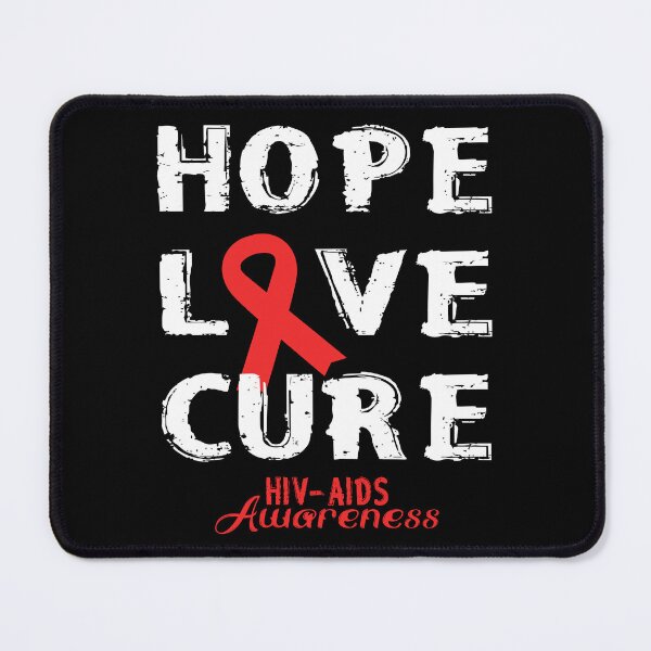 Item preview, Hope-Love-Cure - HIV/Aids Awareness designed and sold by SmartStyle.