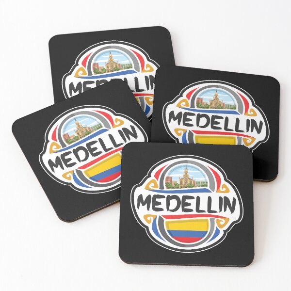 Item preview, Medellin Colombia Flag Badge Travel Souvenir Stamp designed and sold by TeeHome.