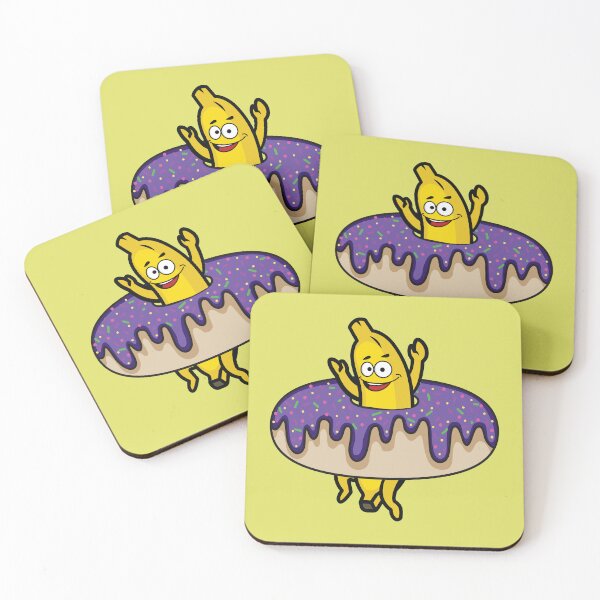 Item preview, Banana dancing inside a donut designed and sold by Donutlovers.