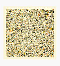 HOUSTON MAP Photographic Print