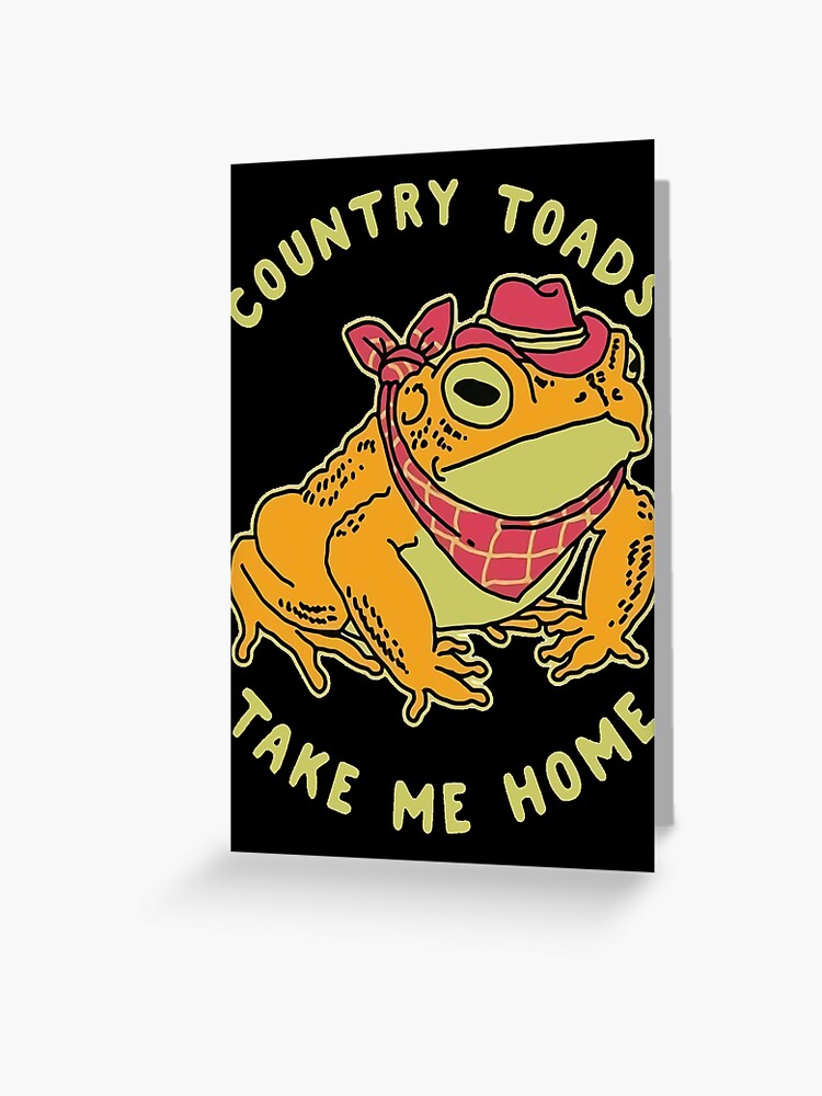 Country Toads Take Me Home Welcome Mat