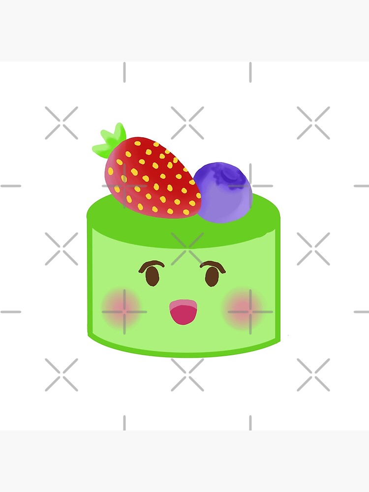 "Cute berry matcha emoji illustration" Poster for Sale by KalinLyfe