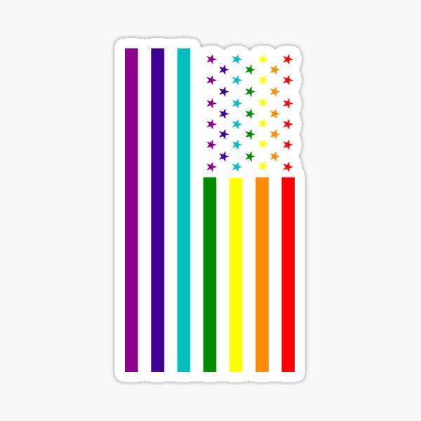 American Flag - LGBT Sticker