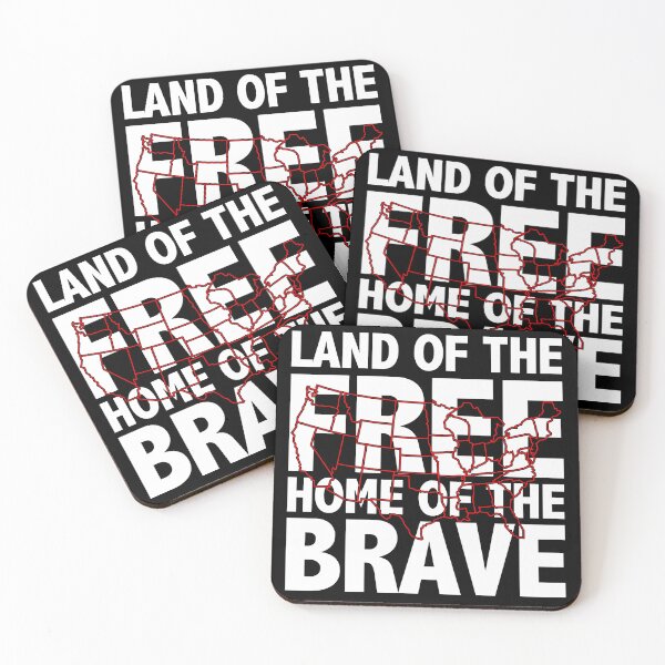 Item preview,  Land of The Free Home of The Brave Patriotic Memorial Day 4th of July designed and sold by nueschka.