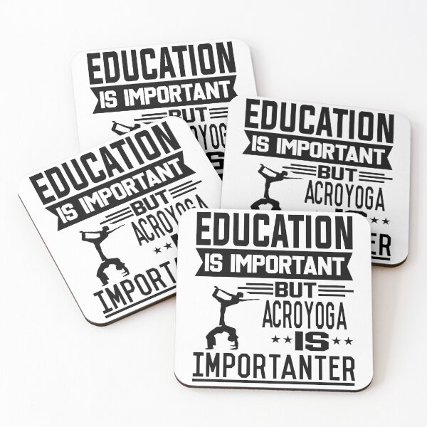 Item preview, Education is important but Acroyoga is Importanter designed and sold by printhappy4you.