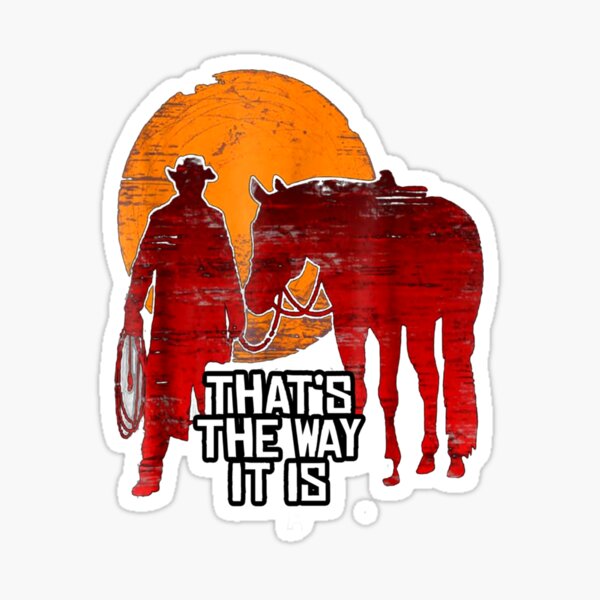 Red Dead Redemption 2 Arthur Morgan 5PCS Stickers for Art Bumper Cartoon  Anime Decor Home Funny