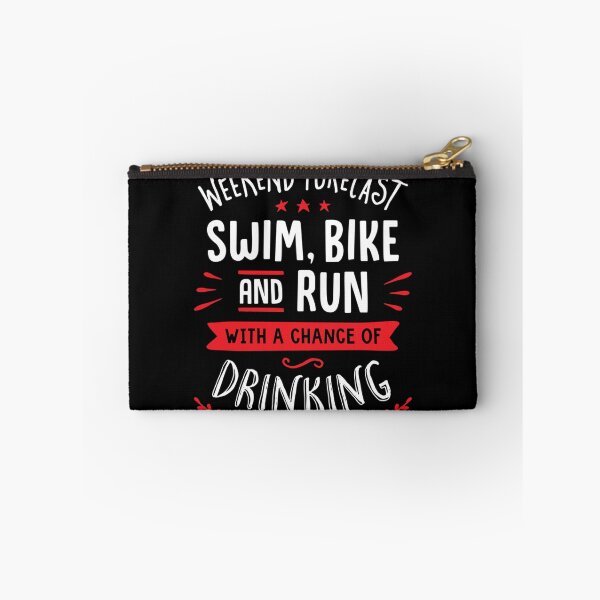 Item preview, Weekend Forecast Swim Bike And Run With A Chance Of Drinking Classic T-Shirt designed and sold by felyn3gloria.