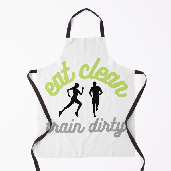 Item preview, Eat Clean Train Dirty - Green/Grey - Runners designed and sold by ami.creations.
