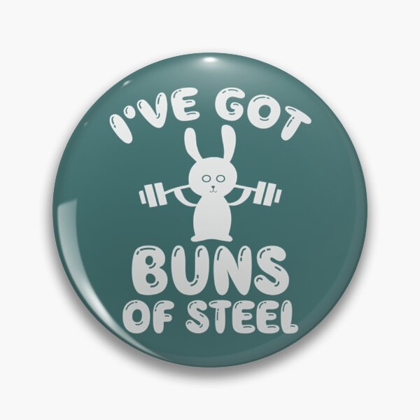 Item preview, Bunny T-ShirtBuns Of Steel Bunny Workout Cute Animal Bodybuilding Joke Kawaii designed and sold by BratbitBarry.