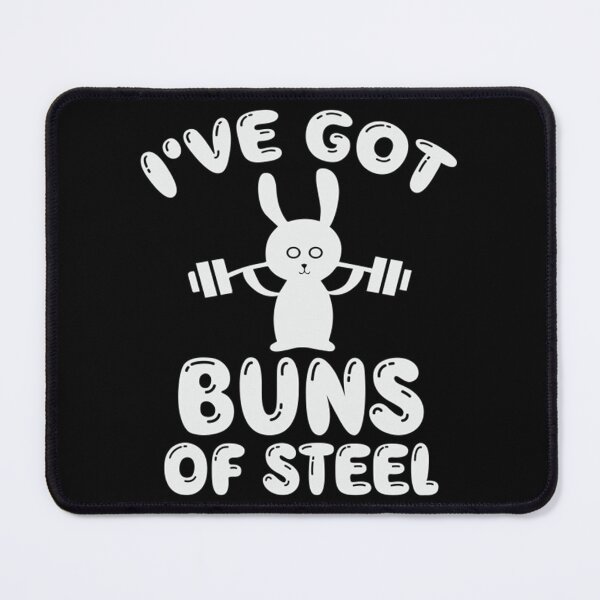 Item preview, Bunny T-ShirtBuns Of Steel Bunny Workout Cute Animal Bodybuilding Joke Kawaii designed and sold by BratbitBarry.