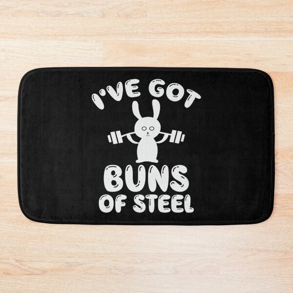 Item preview, Bunny T-ShirtBuns Of Steel Bunny Workout Cute Animal Bodybuilding Joke Kawaii designed and sold by BratbitBarry.