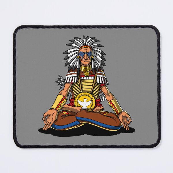 Artikelvorschau, Native American Chief Yoga entworfen und verkauft von underheaven.