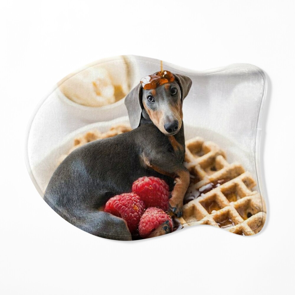 Waffle Pet Tag Food Dog Tag Dachshund Accessories Waffles 