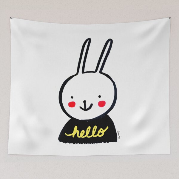 Item preview, Bunny T-ShirtHello Bunny T-Shirt_by Lady Lucas designed and sold by BratbitBarry.