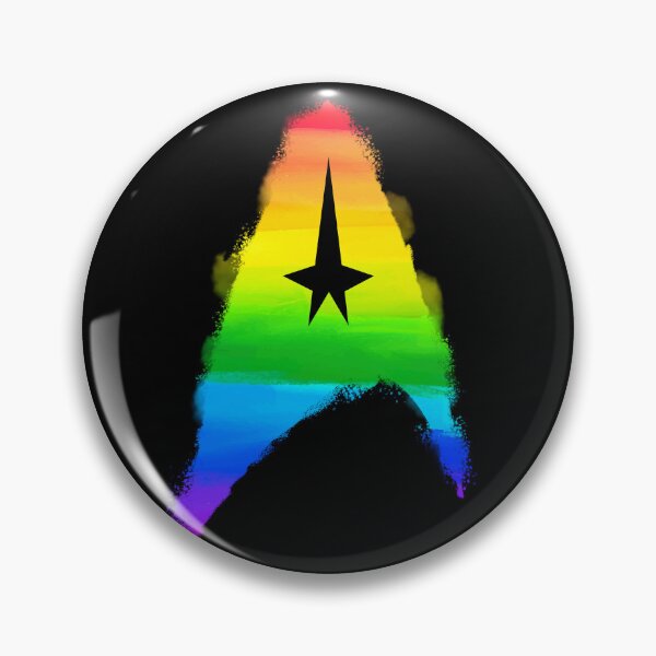 Item preview, Insignia rainbow paint Flying ship gay-pride treks fans discovery  designed and sold by Machikoiche138.