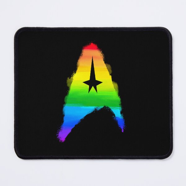 Item preview, Insignia rainbow paint Flying ship gay-pride treks fans discovery  designed and sold by Machikoiche138.