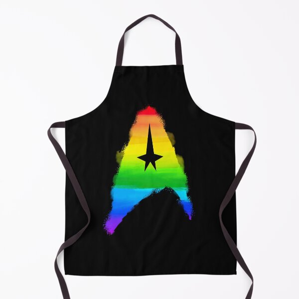 Item preview, Insignia rainbow paint Flying ship gay-pride treks fans discovery designed and sold by Machikoiche138.