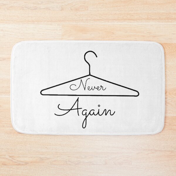 Item preview, Never Again Coat Hanger sign designed and sold by mystylecorner.