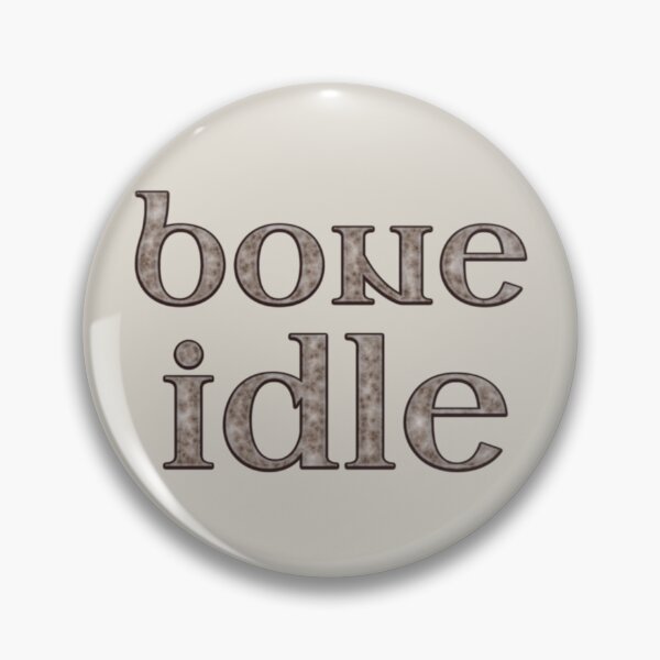 Item preview, Bone Idle - Bone Letters designed and sold by SolarCross.