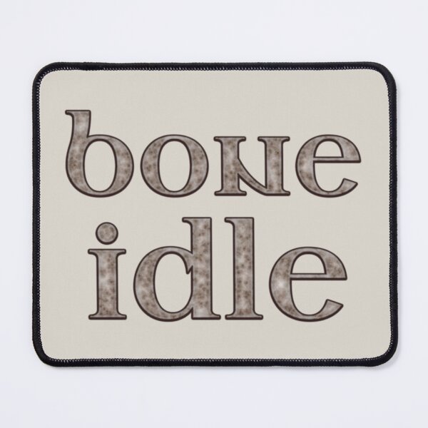 Item preview, Bone Idle - Bone Letters designed and sold by SolarCross.