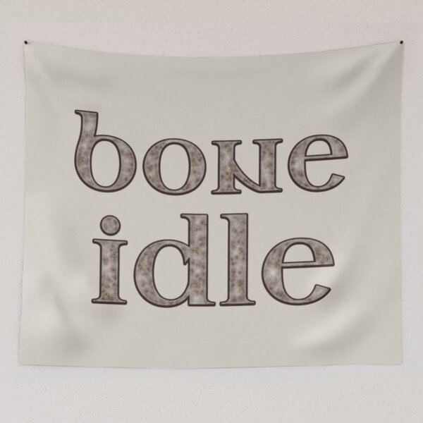 Item preview, Bone Idle - Bone Letters designed and sold by SolarCross.