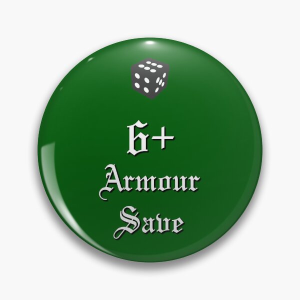 Item preview, 6+ Armour Save aka Ork "T-shirt save" of 40k designed and sold by SolarCross.