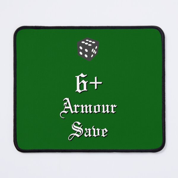 Item preview, 6+ Armour Save aka Ork "T-shirt save" of 40k designed and sold by SolarCross.