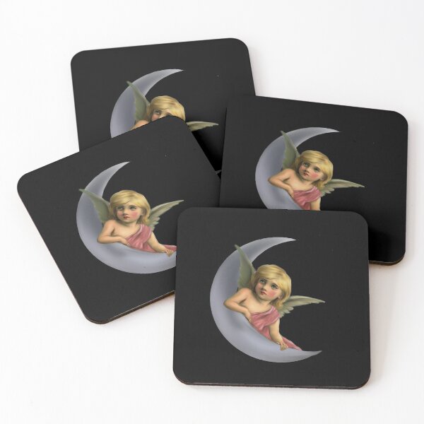 Item preview, Angel and moon artwork designed and sold by DopeDesign111.