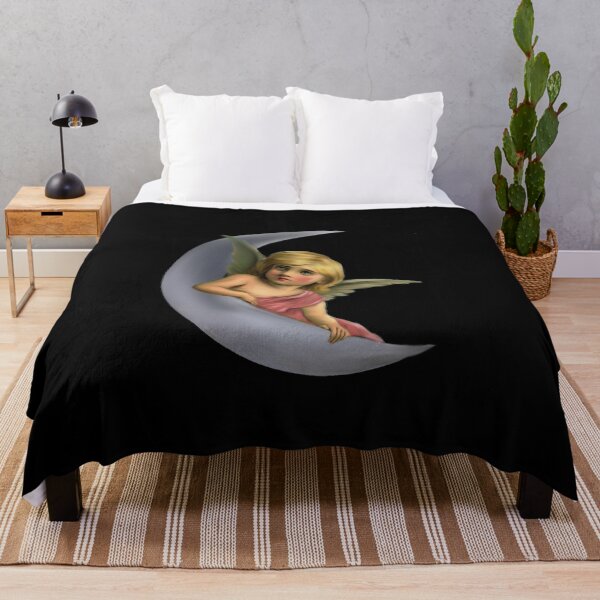 Item preview, Angel and moon artwork designed and sold by DopeDesign111.