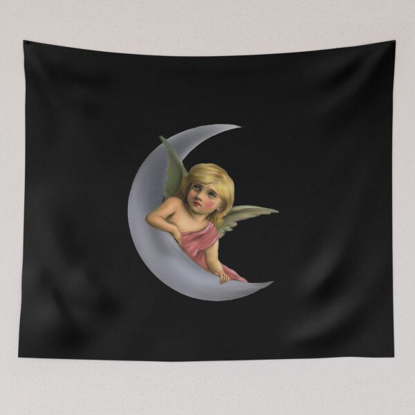 Item preview, Angel and moon artwork designed and sold by DopeDesign111.