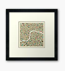 LONDON MAP Framed Print