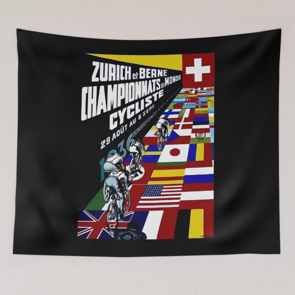 Item preview, SWISS: Vintage Bicycle Racing Advertising Poster Print designed and sold by posterbobs.