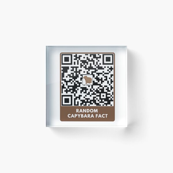 Item preview,  Random capybara fact qr-code. Random capybara designed and sold by T-Look.