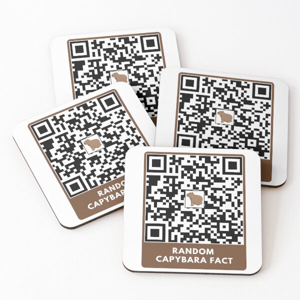 Item preview,  Random capybara fact qr-code. Random capybara designed and sold by T-Look.