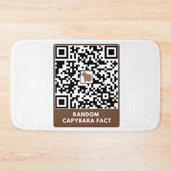 Item preview,  Random capybara fact qr-code. Random capybara designed and sold by T-Look.