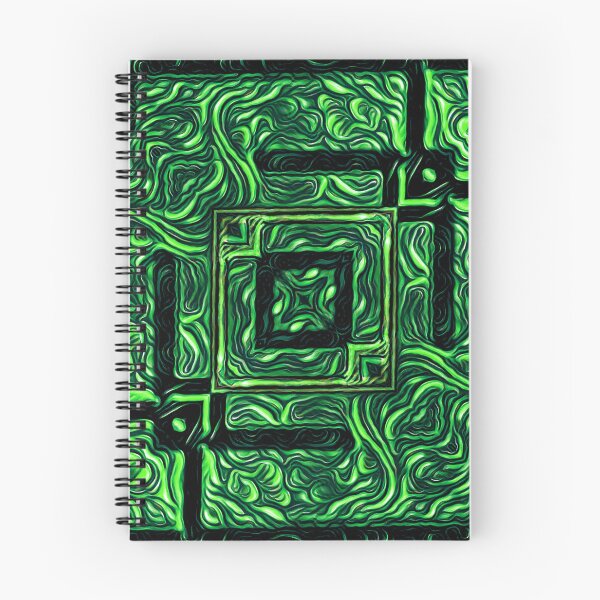 Item preview, aurora northern lights inspired square format design as puzzle maze designed and sold by mister-john.