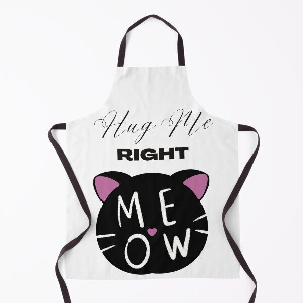 Item preview, hug me right meow, hug your cat day, proud cat mom, do it meow, funny cat lover, international cat day, cat puns designed and sold by helkav.