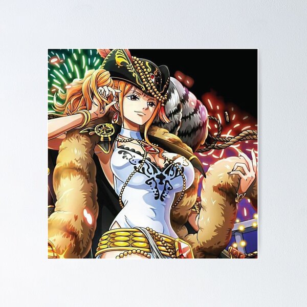 One Piece OP Anime Nami Pirate Girl 5x7 Art Print 