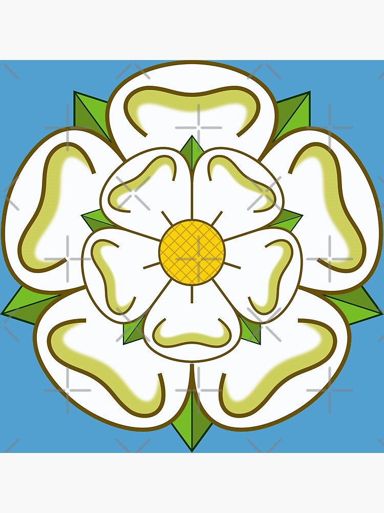 Impression photo « Drapeau du comté de Yorkshire Rose blanche d'York