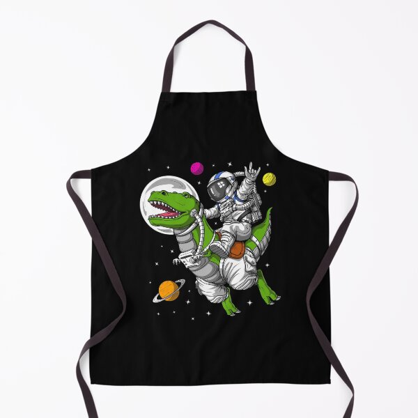 Item preview, Space Astronaut Riding T-Rex Dinosaur designed and sold by underheaven.