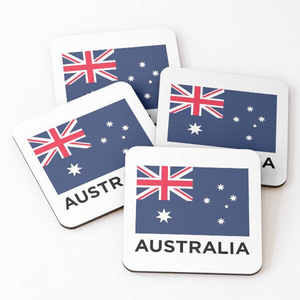 Item preview, Australia Flag With Text (On White) designed and sold by STUDIO-72.