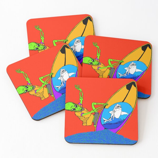 Item preview, Alien Surfer 1 designed and sold by InsecureArt1.