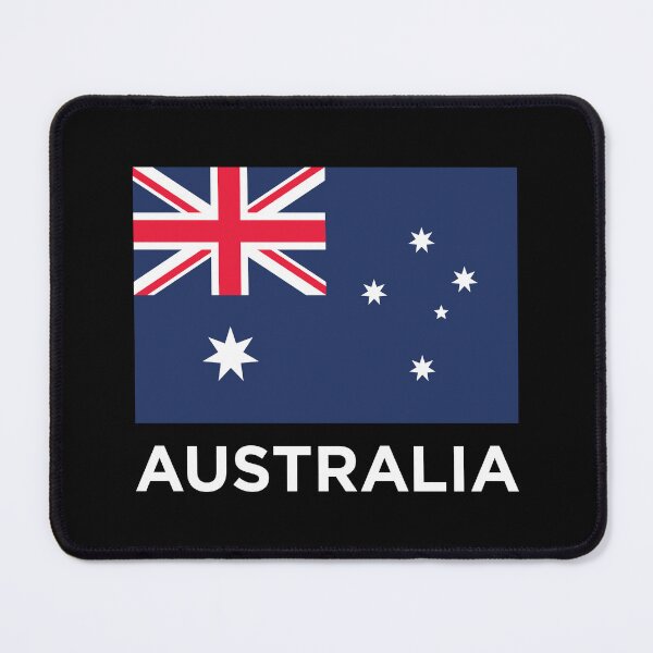 Item preview, Australia Flag With Text (On Black) designed and sold by STUDIO-72.