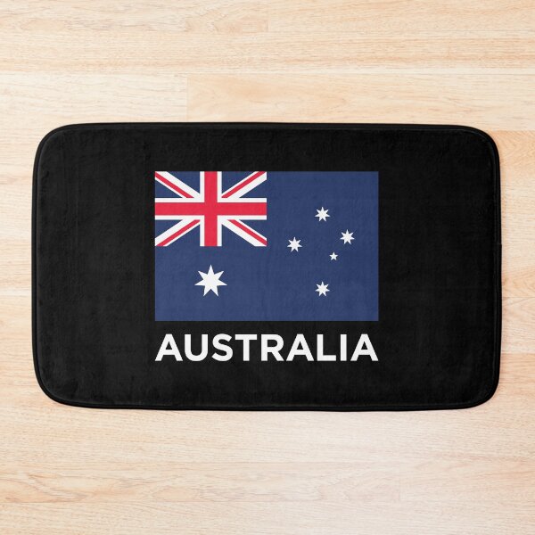 Item preview, Australia Flag With Text (On Black) designed and sold by STUDIO-72.