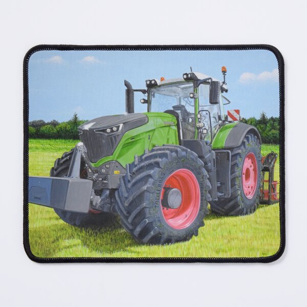 Vista previa del artículo con la obra «Tractor verde en el campo», diseñado y vendido por SandraWarmerdam.