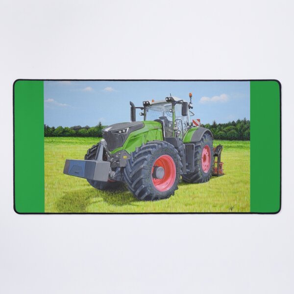 Vista previa del artículo con la obra «Tractor verde en el campo», diseñado y vendido por SandraWarmerdam.