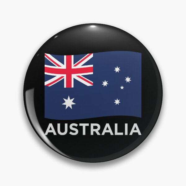 Item preview, Australia Wave Flag With Text (On Black) designed and sold by STUDIO-72.
